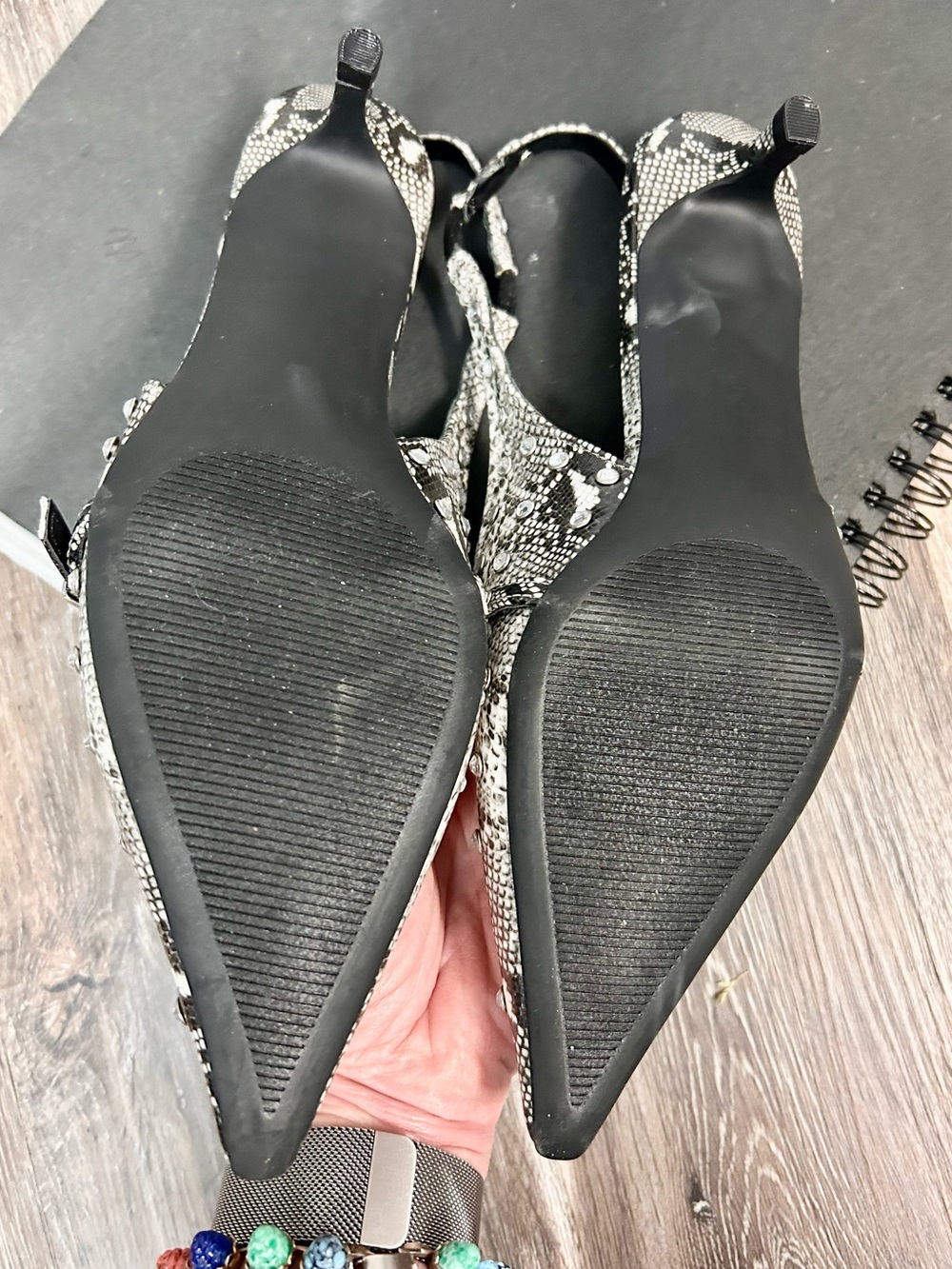 MADDEN GIRL 📞 Krystal Mary Jane Kitten Heel Slingback Pump - Size 8 - Picture 4 of 5